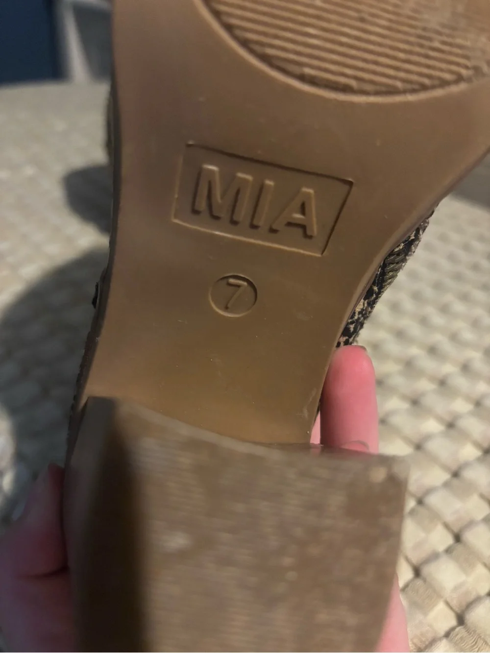 MIA Leopard-Print Suede Ankle Booties - Taupe/Black